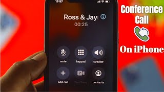 Make Conference Call on iPhone How To [upl. by Dallis394]