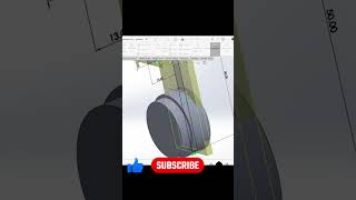 part design model in solidworks tutorial solidworks viral shorts viralshorts engineering [upl. by Clarie]