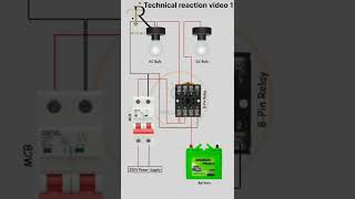 8 pin relay wiring 👍 electrical electrian homeimprovement electrician electrcian homewiring [upl. by Acim238]