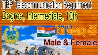 ITBP Telecommunication Official Notice  ITBP Notice [upl. by Larson]