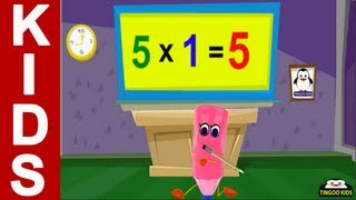 5 Times Table Song  kids songs amp nursery rhymes in English with lyrics [upl. by Florance]