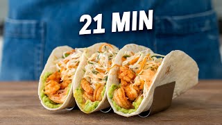 Shrimp Tacos in Under 25 Minutes Really  WEEKNIGHTING [upl. by Darcy898]