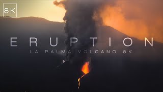 VOLCANIC ERUPTION  CUMBRE VIEJA LA PALMA  8K [upl. by Nolyaw]