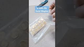 Unboxing 110 Oz Gold Maple Leaf Royal Canadian Mint royalcanadianmint gold goldcoins goldmines [upl. by Josee520]