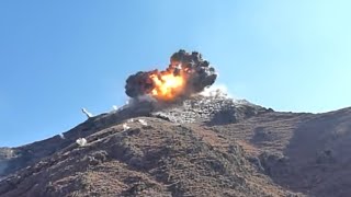 1000 lb JDAM GBU32 JDAM Dropped in Mangwal Valley Kunar Province in HD [upl. by Archer]