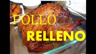 como hacer pollo relleno  pollo relleno navideño al horno o para cumpleaños [upl. by Patty]