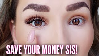 DIY Permanent Eyelash Extensions That ANYONE CAN DO 👀 [upl. by Elinore74]