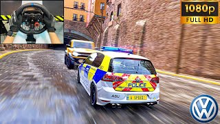 Police chase Volkswagen Golf R l Forza Horizon5  LOGITECH G29 4K [upl. by Enrico]