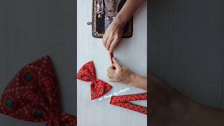 Bow making easy way shorts ytshorts tranding youtube bow diy ideas blouse suidhagabychanda [upl. by Oliviero956]