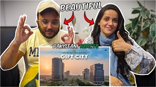 Pakistani Reaction on INDIA’S Gift City  Reaction on INDIAN Cities  Reaction Squad Pk [upl. by Wylie]