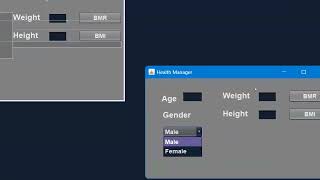Simple Health Manager Application  using JFrame [upl. by Akinimod157]