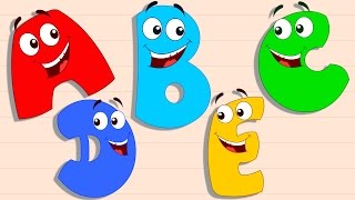 Five Little Alphabets  Original Rhymes By Preschool [upl. by Gaskill]