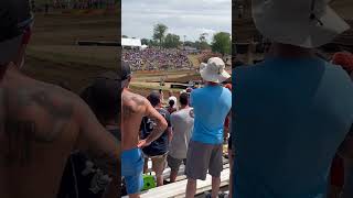 Haiden DEEGAN Redbud 2023 CASING Laroccos Leap UNBELIEVABLE crazy crash save Red Bud deegan moto [upl. by Rekab]