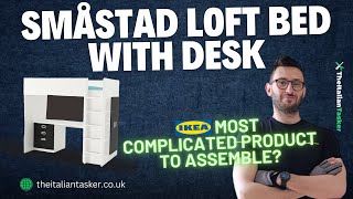 IKEA SMASTAD LOFT BED WITH DESK  quick assembly [upl. by Ettennaej]