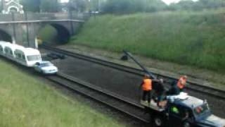 Top Gear Caravan Train Filming  Rothley Station 130611 NEW SERIES 2011 [upl. by Achilles]