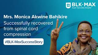 Spinal Cord Compression  Patient Success Story  BLKMax Super Speciality Hospital [upl. by Rubma538]