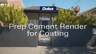 How to prepare a rendered wall for painting  Dulux [upl. by Rennug]