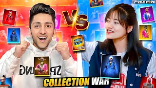 Richest Free Fire Girl Player Sooneeta Vs As Gaming Collection Battle  Garena Free Fire [upl. by Drannel944]