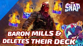 Baron Zemo Mill DELETES THEIR DECK  Marvel SNAP New Card Review amp Deck Highlight [upl. by Nyllij]