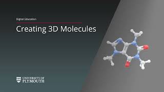 Creating 3D Molecules [upl. by Merriott]