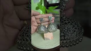 song music earrings silver jhumka kanerdul top vairalvideo vairalshort [upl. by Cindra511]