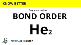 BOND ORDER of He2 molecule  Bond order of HELIUM MOLECULE [upl. by Nosyarg]