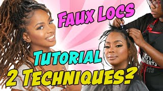 2 Techniques quotUSED BY THE PROSquot To Make Individual Crochet Style FAUX LOCS  TUTORIAL fauxlocs [upl. by Latton218]