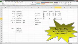 Car Total Cost of Ownership Spreadsheet [upl. by Deborah]