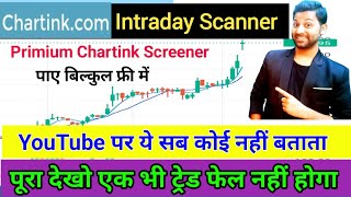 New Chartink Intraday Scanner 2024  Free Chartink Screener  Vicky Raj Trader [upl. by Landy844]