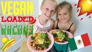 Vegan Loaded Nachos Recipe  Fizz Sisters [upl. by Geerts712]