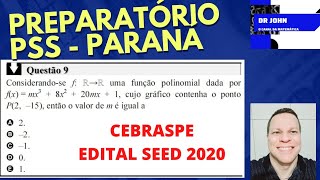 Preparatório  PSS  Paraná  Questão 9  Funções  Cebraspe  Edital 2020 [upl. by Wescott]