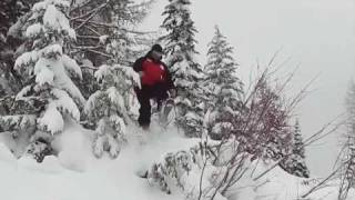 Sweet Whitefish Powder Skiing  Doug Smith Downhill Racing [upl. by Aurie208]