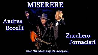 Miserere  Zucchero Fornaciari feat Andrea Bocelli  cover maura Salvi sings lyrics [upl. by Eelanaj789]