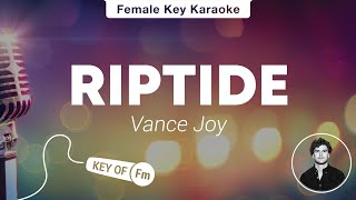 Riptide  Vance Joy Lower Key Acoustic Karaoke [upl. by Thor]