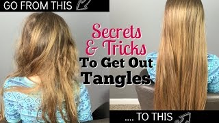 Secrets amp Tricks to Get Out Tangles  Hairbrushing without Tears [upl. by Clo]