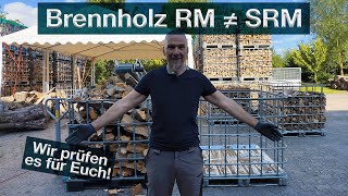 RM oder SRM Brennholz in IBC Boxen Wie groß ist der Unterschied Was ist wirklich in der IBC Box [upl. by Godden]