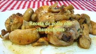 Receta fácil de pollo con champiñones [upl. by Treb]