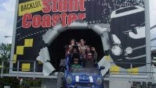 Backlot Stunt Coaster Onride at Kings Dominion [upl. by Aida]