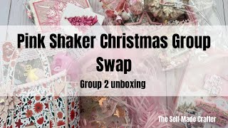 🎄 Pink Christmas Shaker Swap  Group 2 unboxing unboxing craftswap [upl. by Marquardt864]