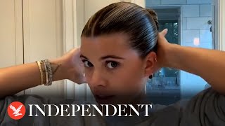 Sofia Richie finally shares tutorial on how to do her signature sleek bun [upl. by Hogue]