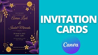 11 0 Invitation Cards Design with Canva [upl. by Okikuy385]