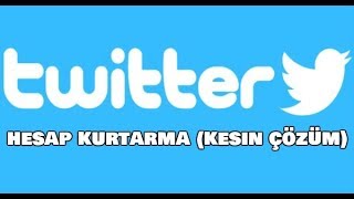 Twitter Hesap Kurtarma Geri Alma  \u00100 Kesin Çözüm [upl. by Dolf]