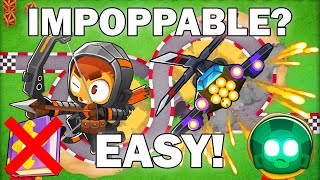 How to Beat KartsNDarts Impoppable No Monkey Knowledge BTD 6 [upl. by Zackariah]