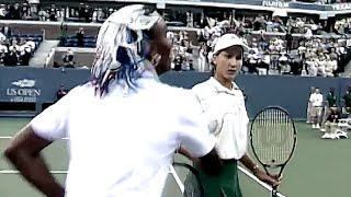 Venus Williams vs Irina Spirlea 1997 US Open SF Highlights [upl. by Bowlds644]