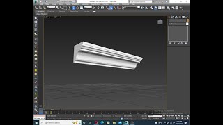 HOW TO CREATE GYPSUM CORNICE MODEL IN 3DS MAX [upl. by Kirk]