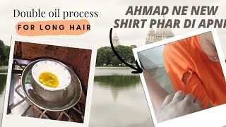 Double boiling oil process secret 🤫🤫🤫 Ahmad na pahr Di new shirt 👕🫤🫤🫤🫤 [upl. by Zakarias390]