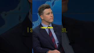 Colin Jost made a Super Cut of Michael Ches WNBA Jokes and showed it to Caitlin Clark 😱🤣 shorts [upl. by Enovaj]