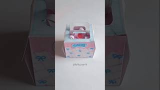 DIY cake box 🎂✨diy craft cake papercraft miniature shorts [upl. by Harms]