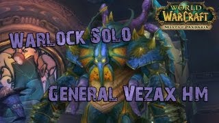 Warlock solo General Vezax HM Ulduar10 [upl. by Eberhart]