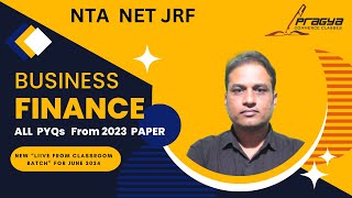 Business Finance PYQs 2023  important questions nta net  DEC 2023  ugc net  PYQs  commerce [upl. by Nayllij]